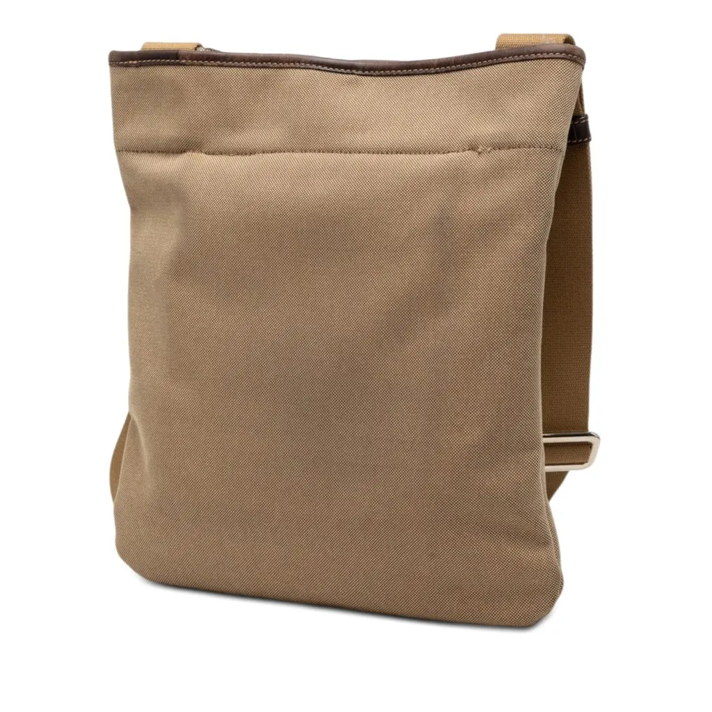 Prada Canvas Canapa Logo Crossbody Beige Very good - Back View