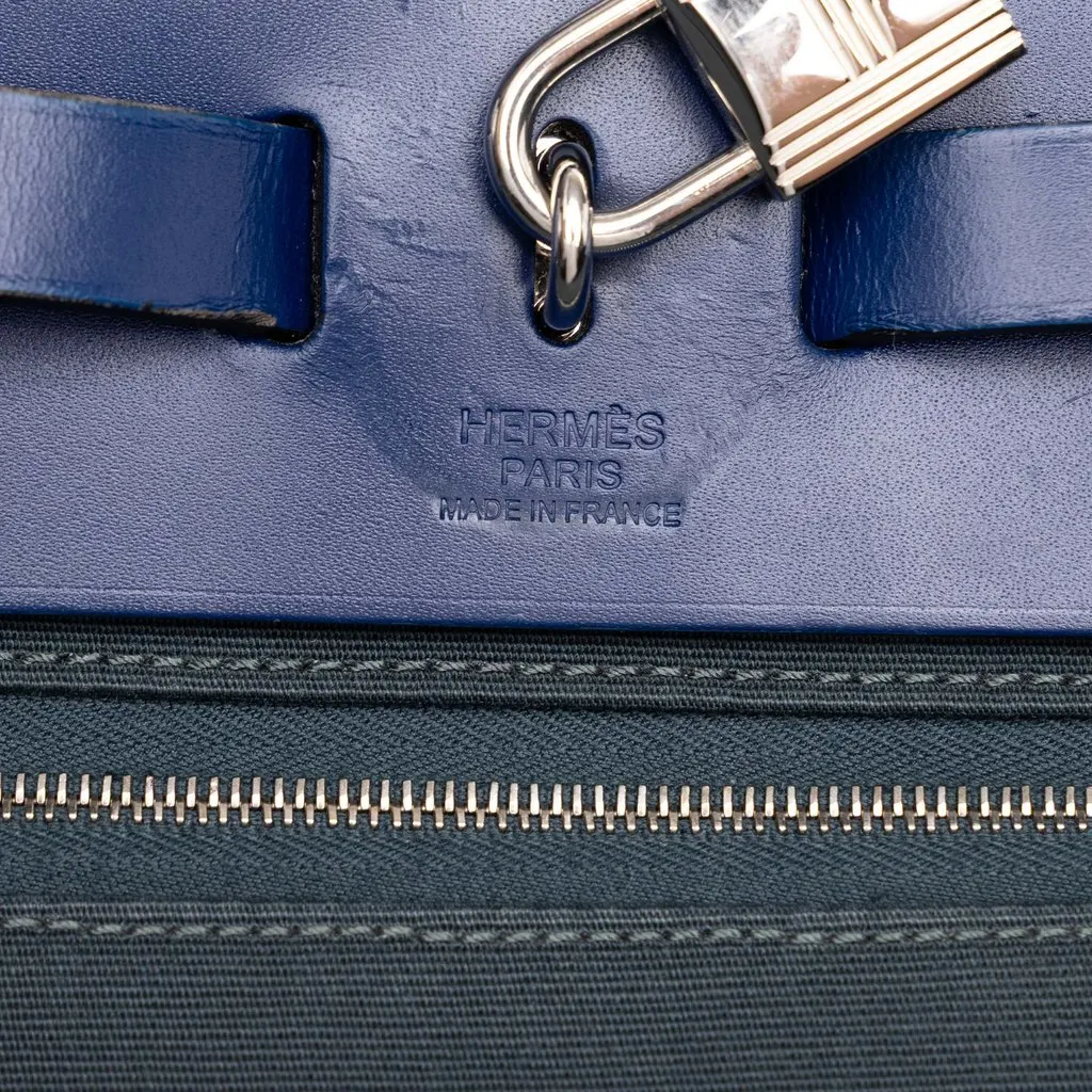 Hermès Toile Herbag Zip 31 Green Canvas Very good - Box View