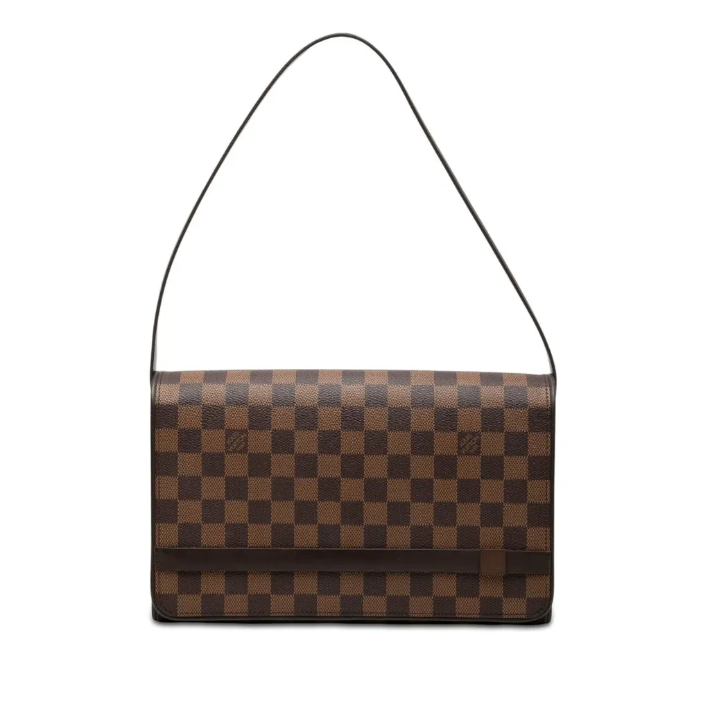 Louis Vuitton Damier Ebene Tribeca Long Brown Very good - Front View
