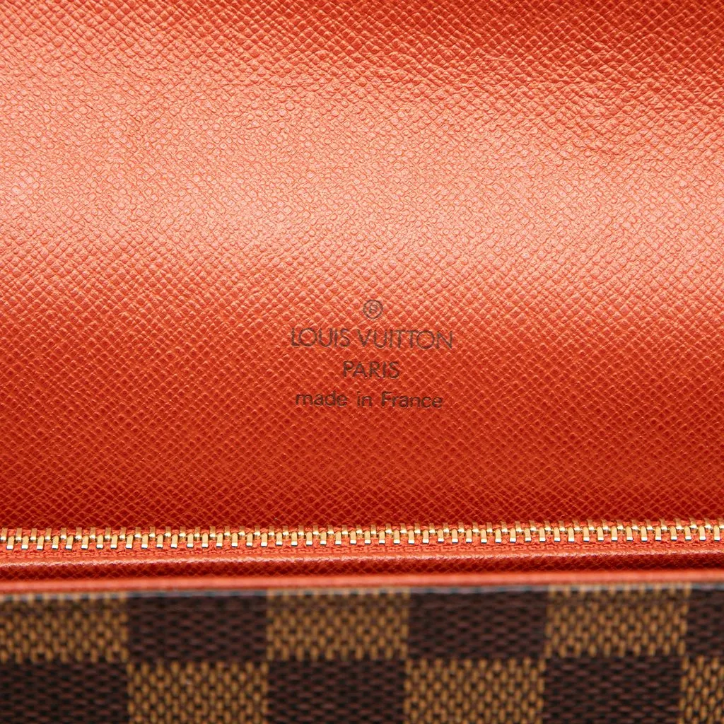 Louis Vuitton Damier Ebene Tribeca Long Brown Very good - Box View