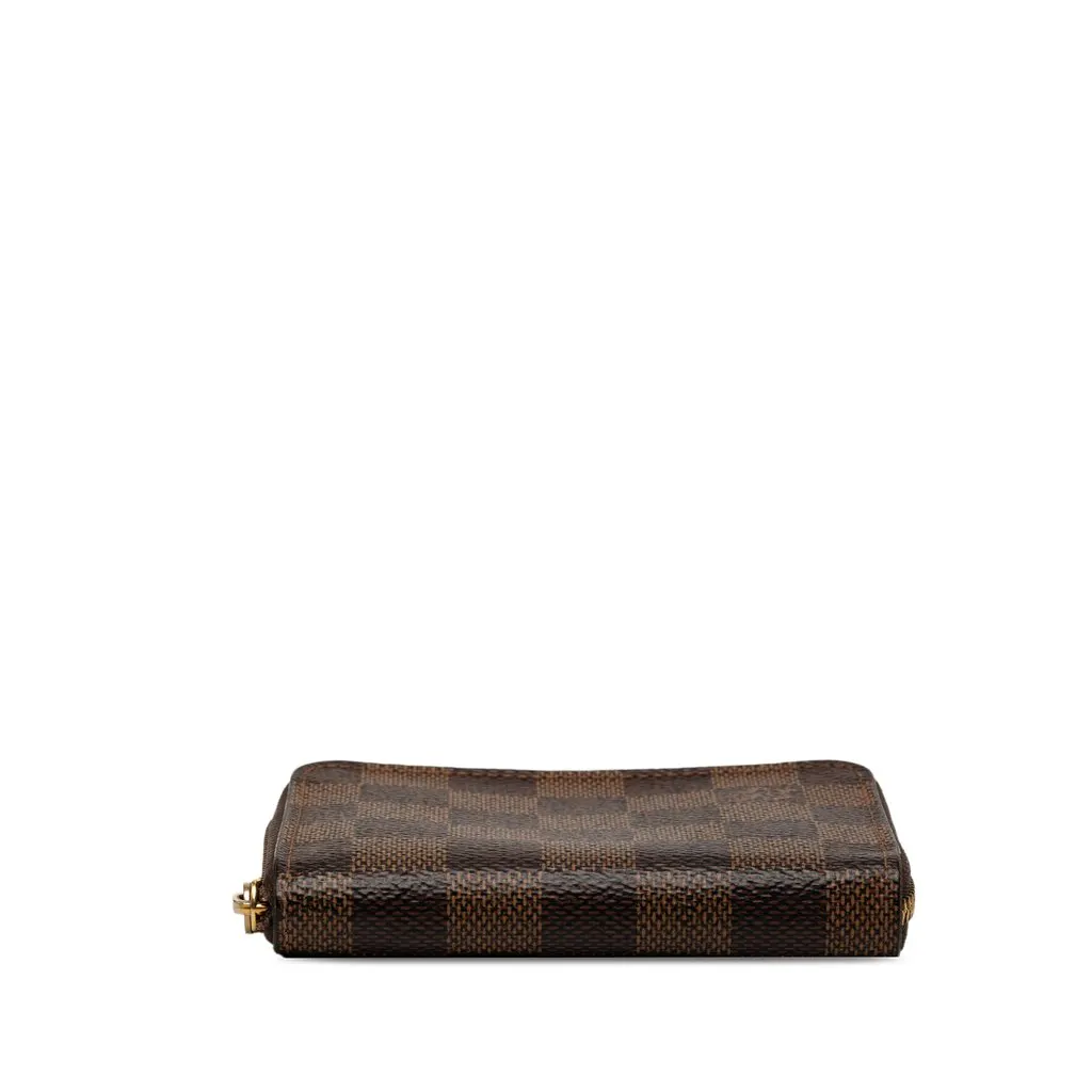 Louis Vuitton Damier Ebene Zippy Coin Purse Brown Very good - Inside View