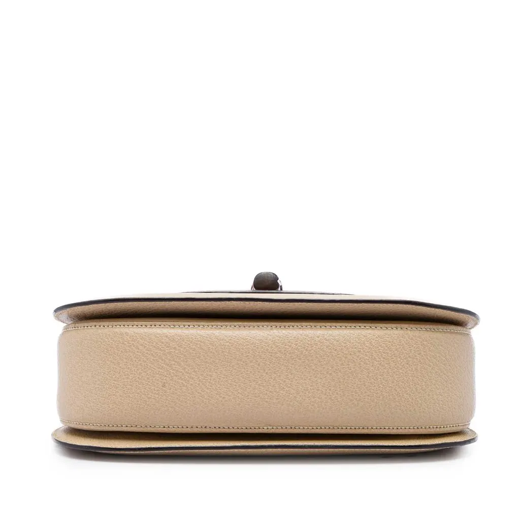 Gucci Grained Calfskin Bamboo Night Beige Leather Very good - Inside View