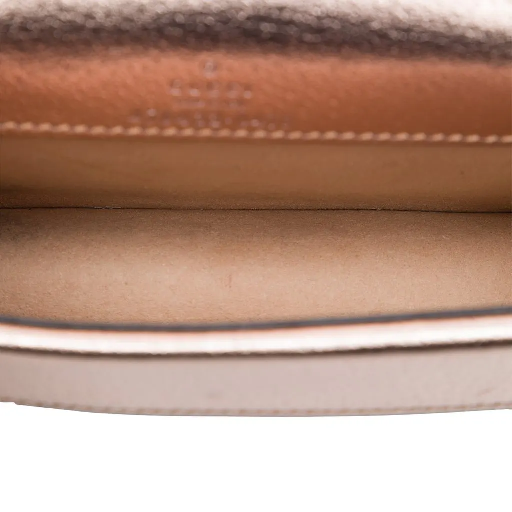 Gucci Mini Metallic Calfskin Dionysus Crossbody Pink Leather Very good - Model View