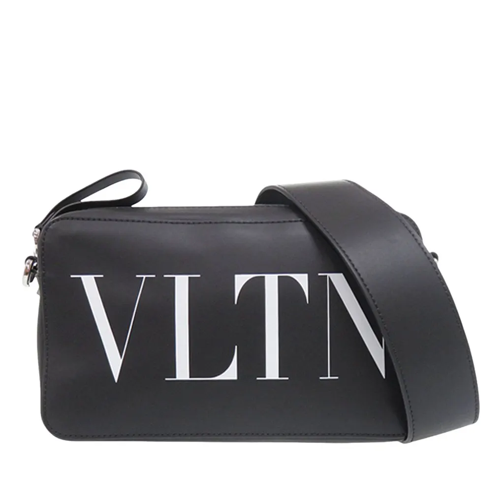 Valentino Leather VLTN Crossbody Black Leather Very good - Front View