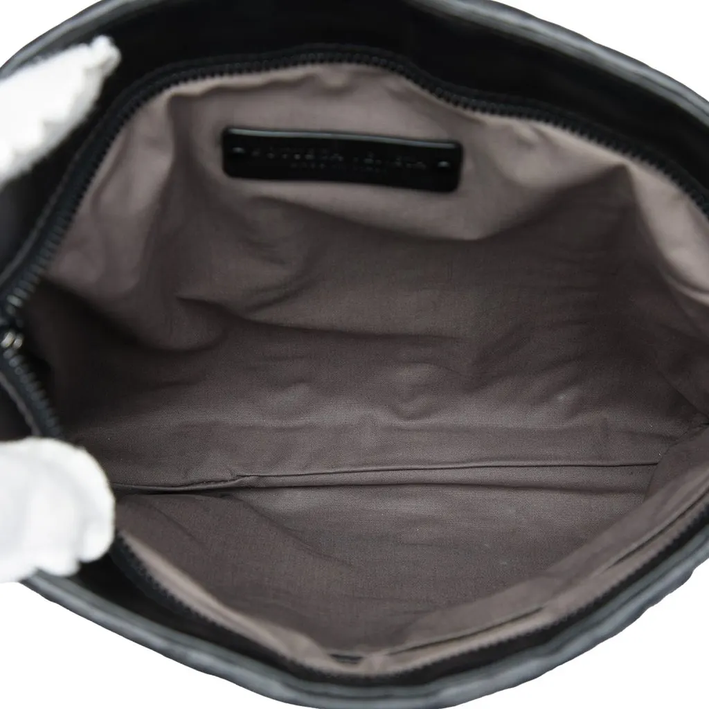 Bottega Veneta Leather Intreccio Imperatore Crossbody Black Leather Very good - Model View