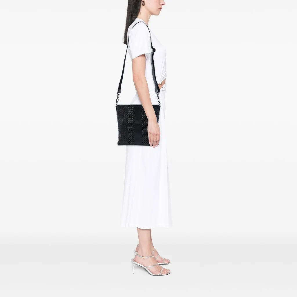 Bottega Veneta Leather Intreccio Imperatore Crossbody Black Leather Very good - Box View