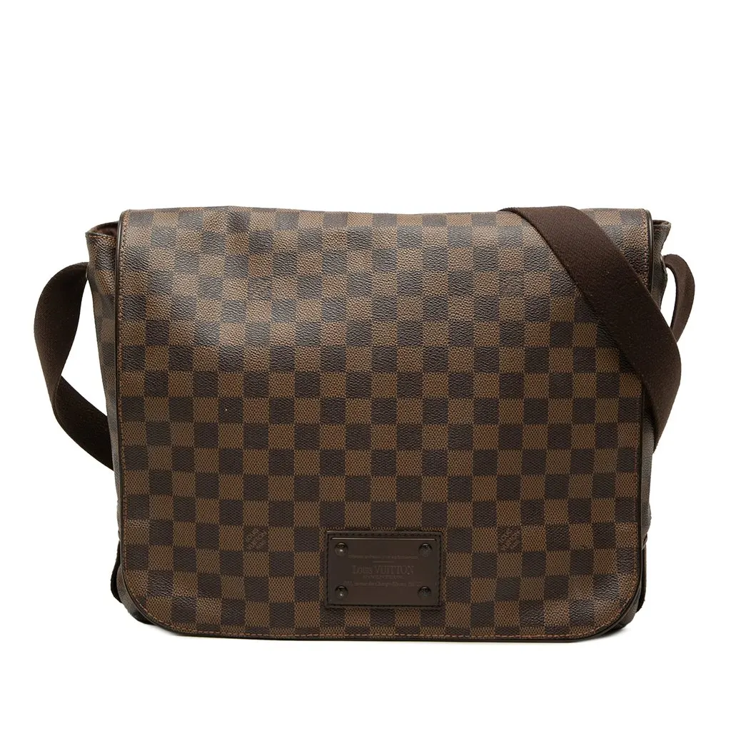Louis Vuitton Damier Ebene Brooklyn GM Brown Very good - Front View