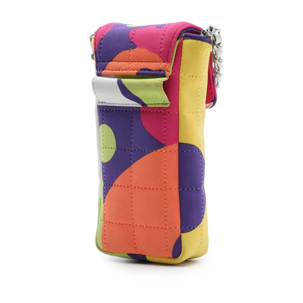 Chanel Multicolor Chocolate Bar Canvas Reissue 2.55 Phone Pouch with Chain MultiColor Very good - Back View