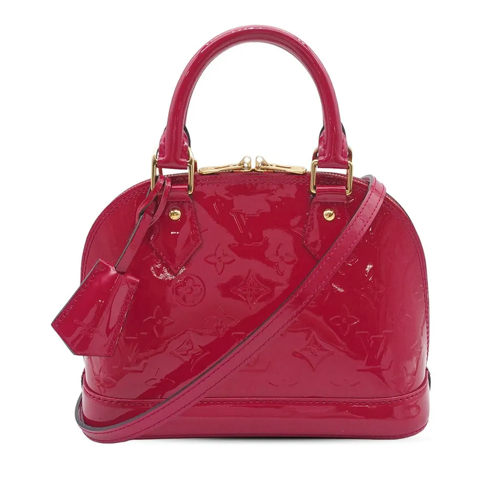 Louis Vuitton Monogram Vernis Alma BB Pink Leather Very good - Front View
