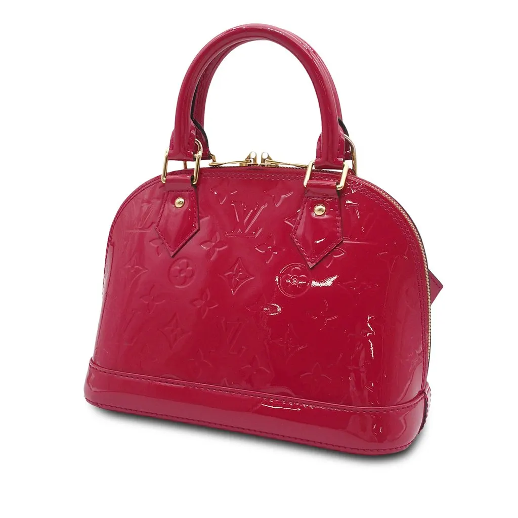 Louis Vuitton Monogram Vernis Alma BB Pink Leather Very good - Back View