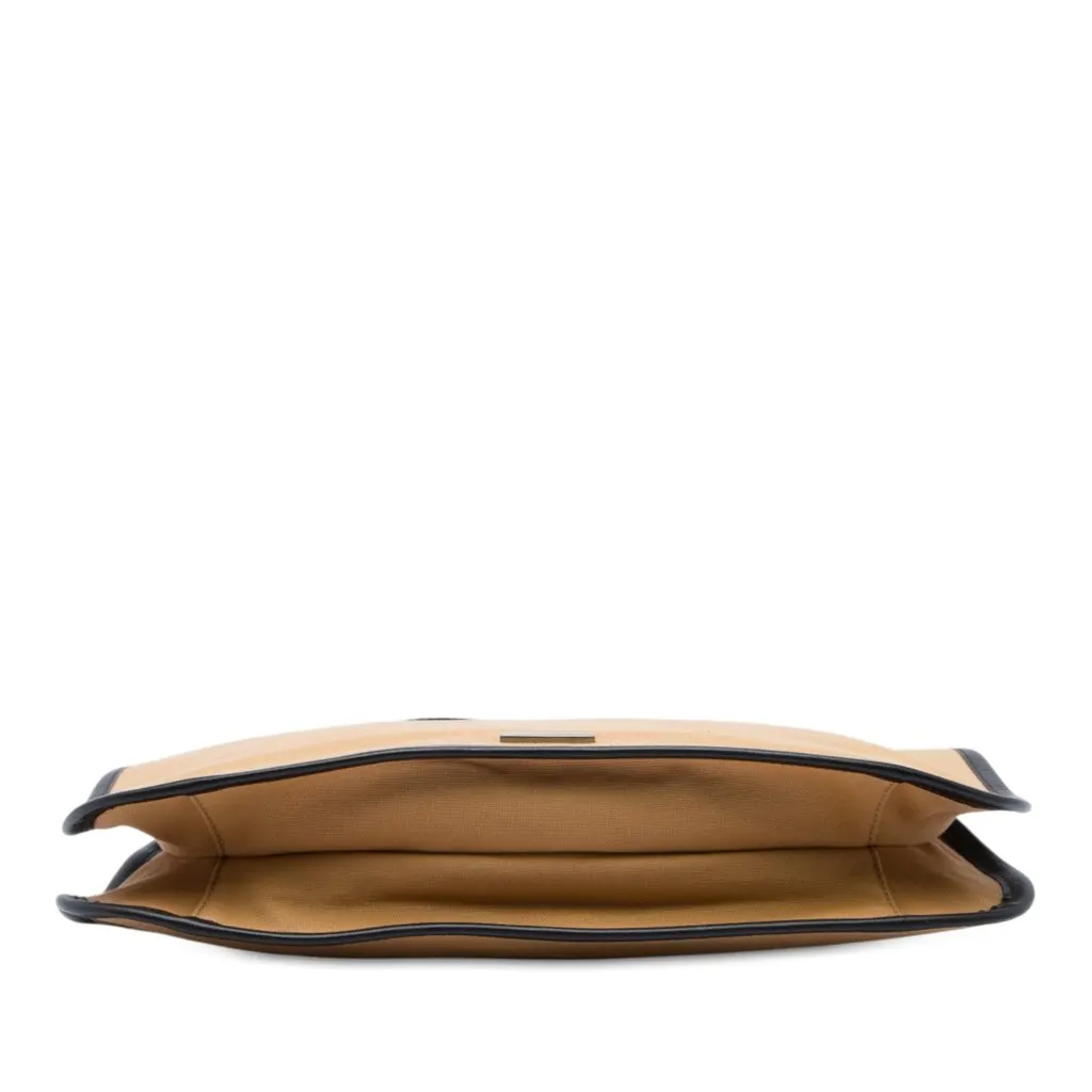 Gucci Canvas Web Shoulder Bag Beige Canvas Very good - Inside View