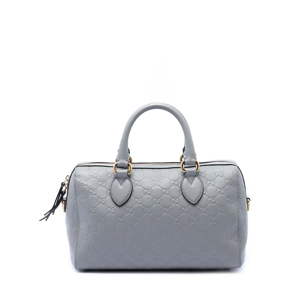 Gucci Guccissima Boston Bag MultiColor Leather Very good - Front View