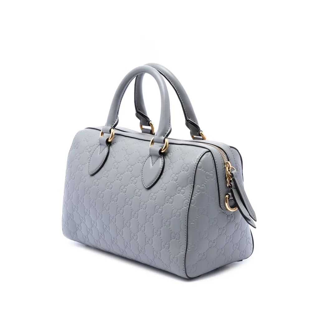 Gucci Guccissima Boston Bag MultiColor Leather Very good - Back View