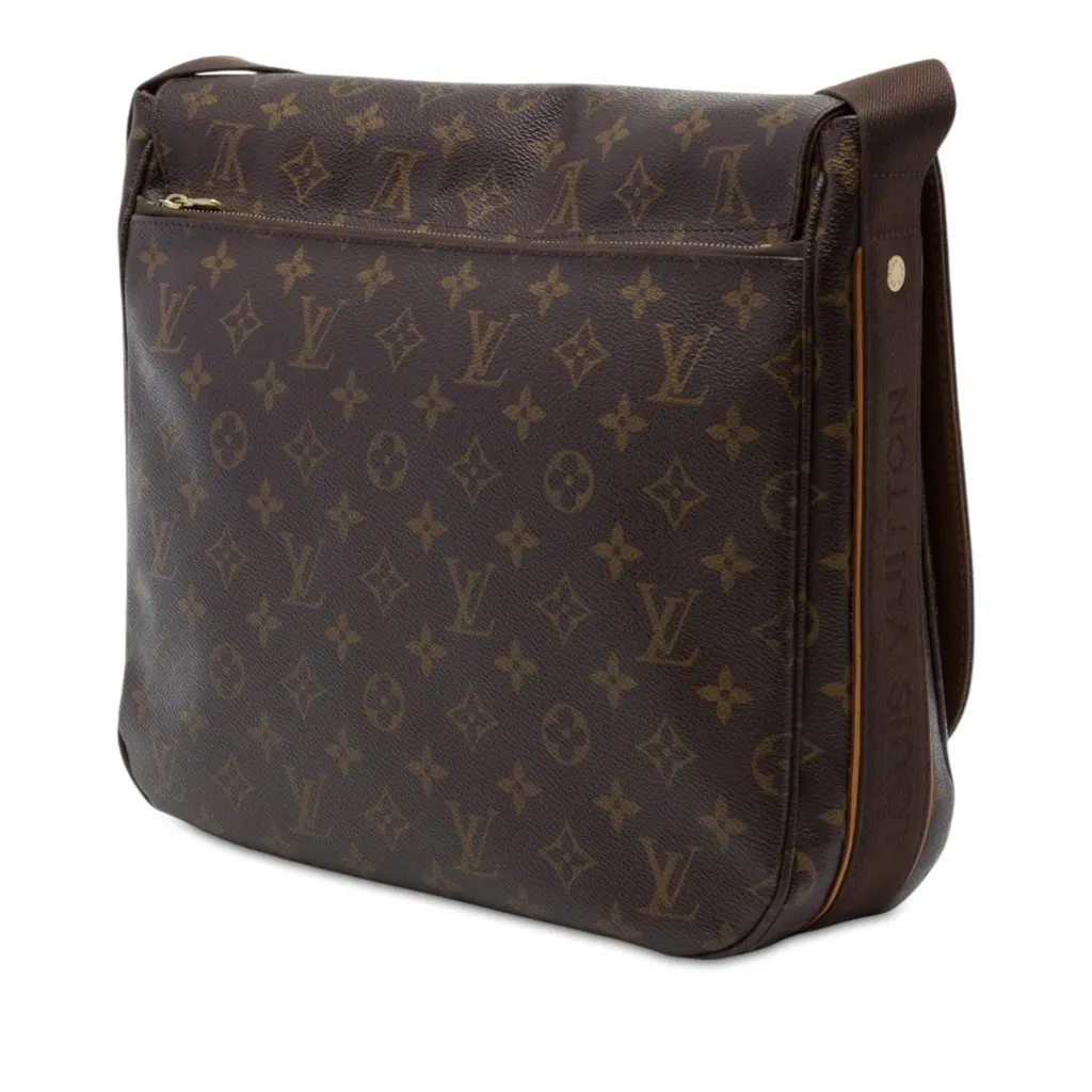 Louis Vuitton Monogram Beaubourg Messenger MM Brown Canvas Good - Back View