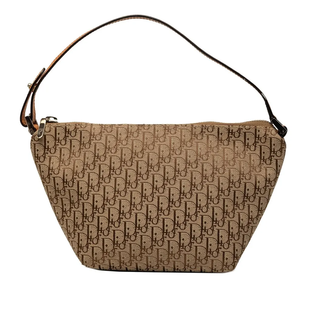 Dior Diorissimo Trotter Canvas Handbag Brown Very good - Front View