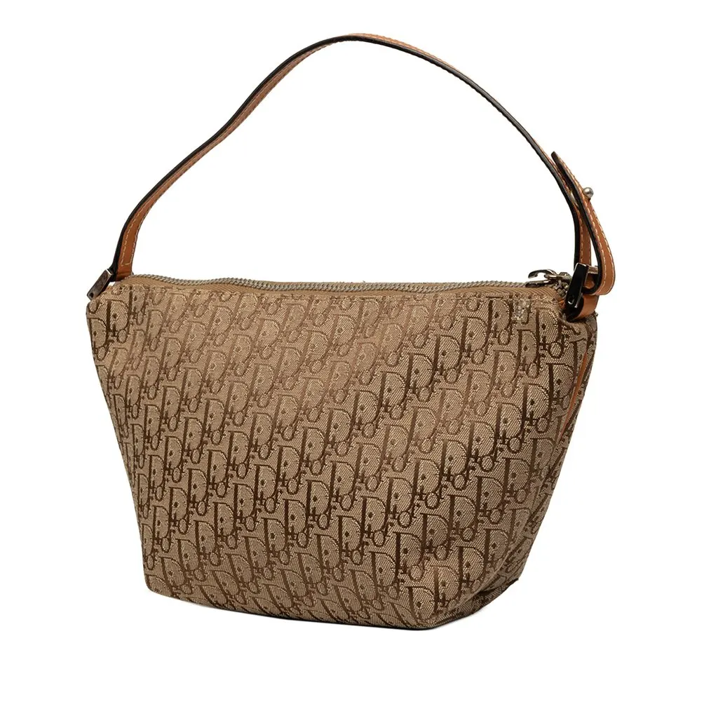 Dior Diorissimo Trotter Canvas Handbag Brown Very good - Back View