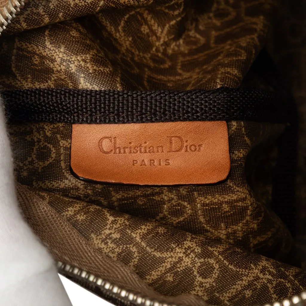 Dior Diorissimo Trotter Canvas Handbag Brown Very good - Box View