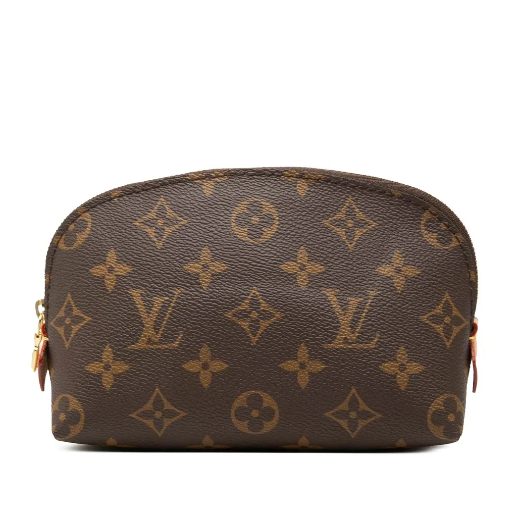 Louis Vuitton Monogram Cosmetic Pouch PM Brown Very good - Front View