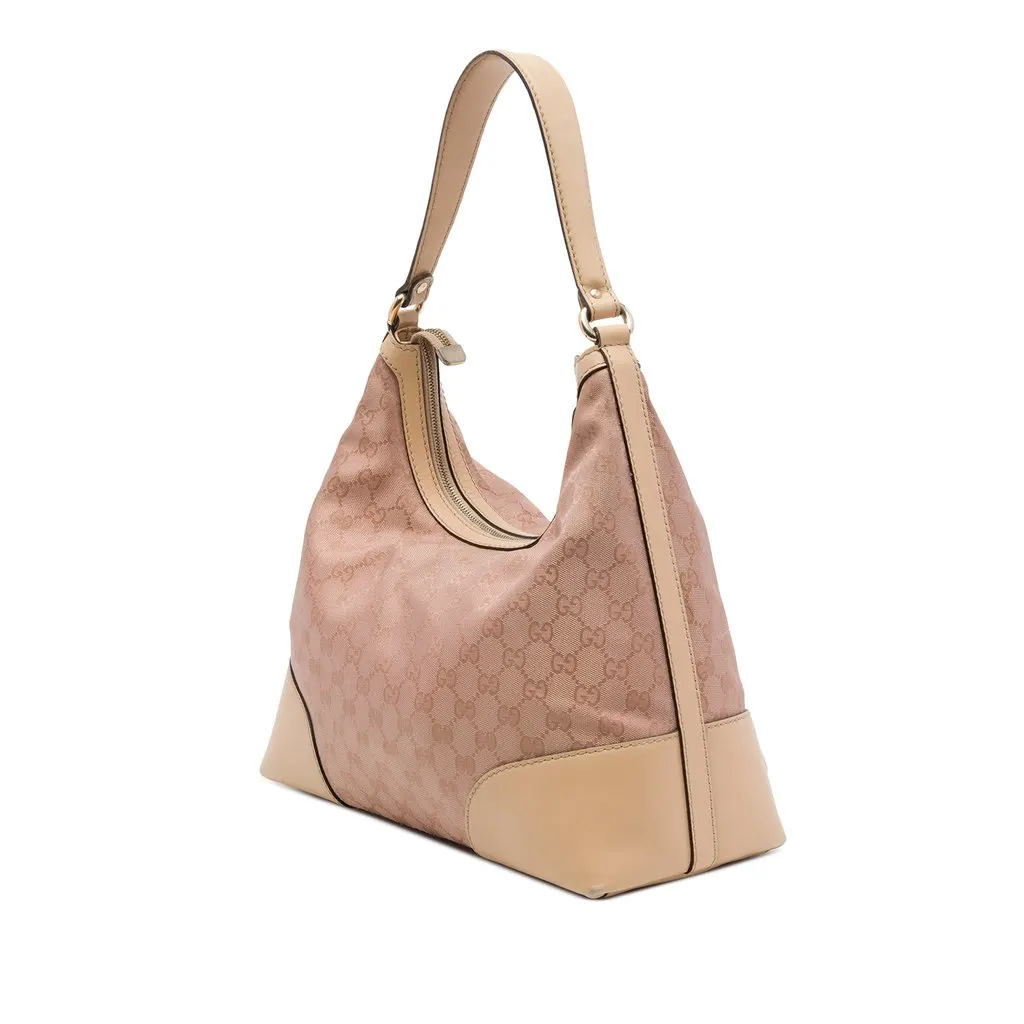 Gucci GG Canvas Lovely Shoulder Bag Pink Canvas Good - Back View