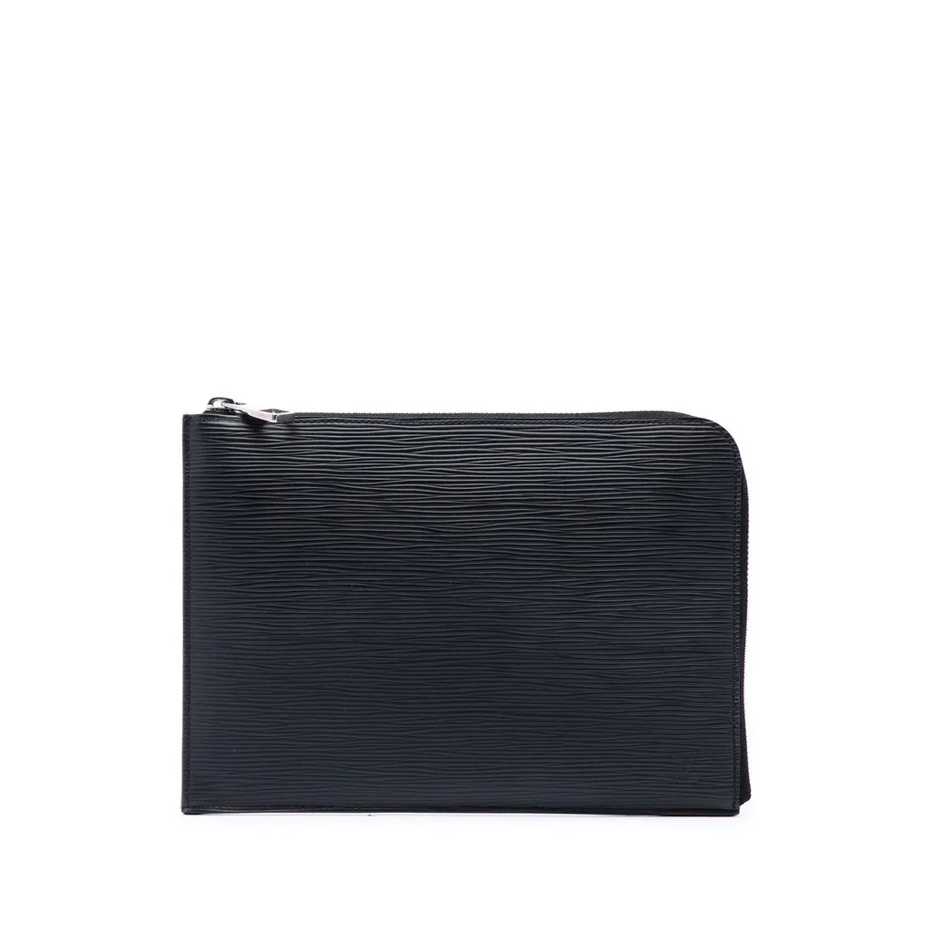 Louis Vuitton Epi Pochette Jour PM Black Leather Very good - Front View