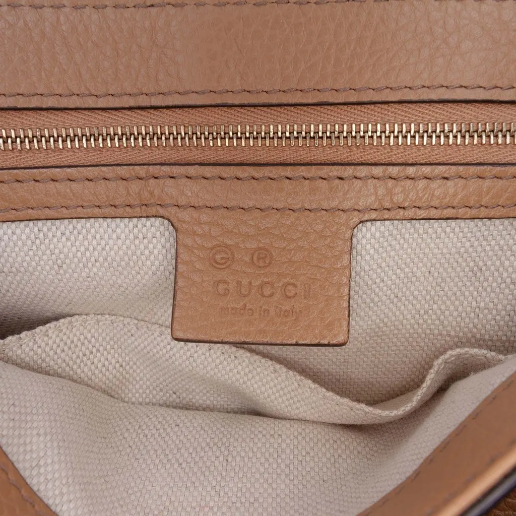 Gucci Medium Calfskin Soho Chain Flap Crossbody Brown Leather Very good - Box View
