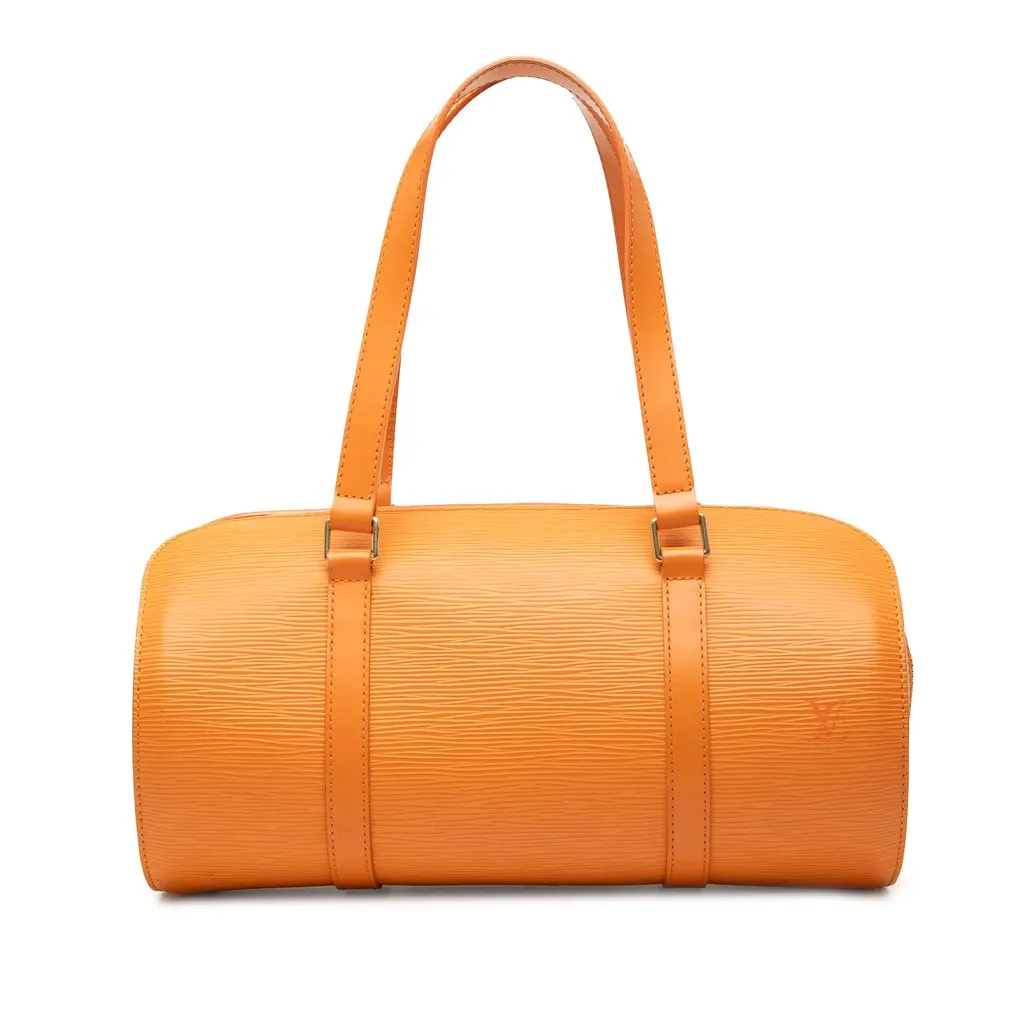 Louis Vuitton Epi Soufflot Orange Leather Very good - Front View