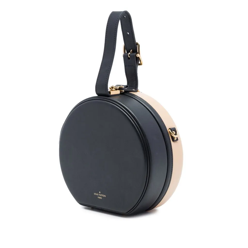 Louis Vuitton Bicolor Calfskin Petite Boite Chapeau Beige Leather Very good - Back View