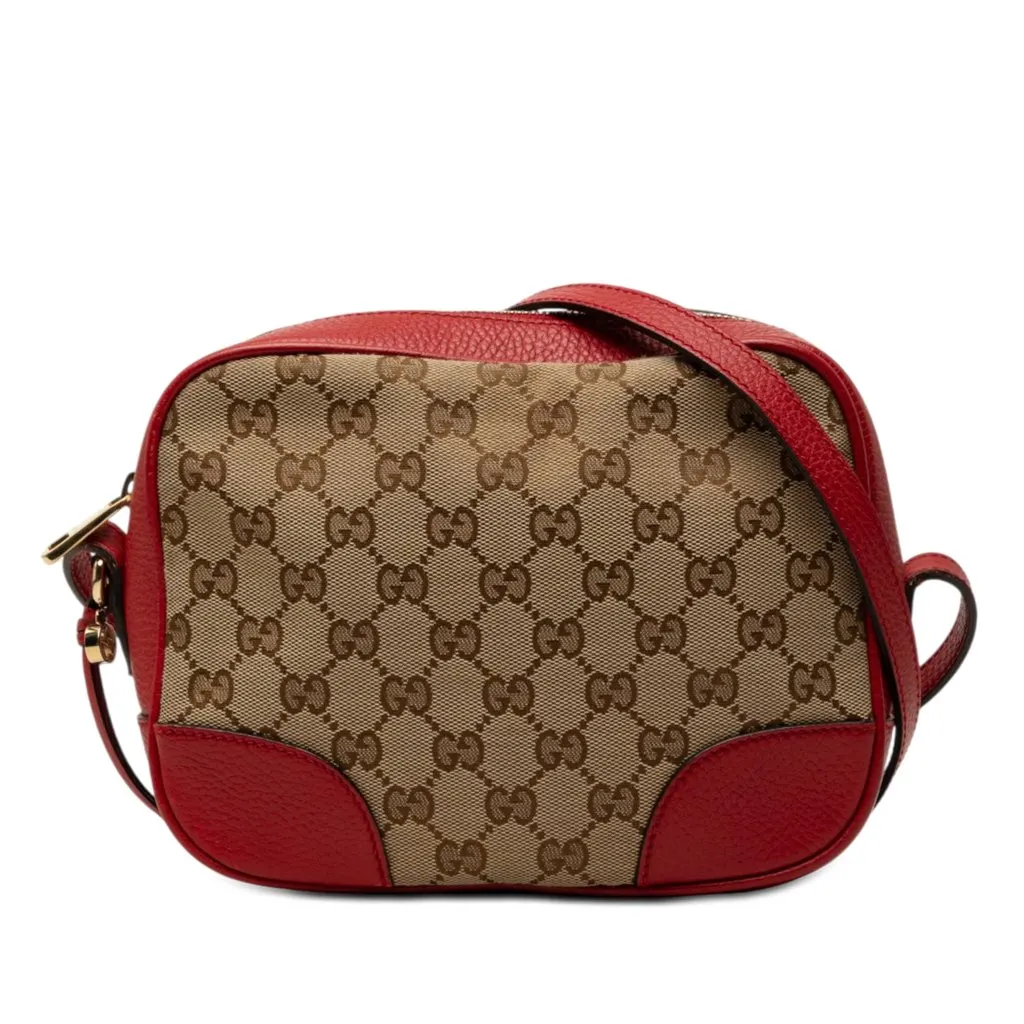 Gucci GG Canvas Bree Crossbody Beige Very good - Front View