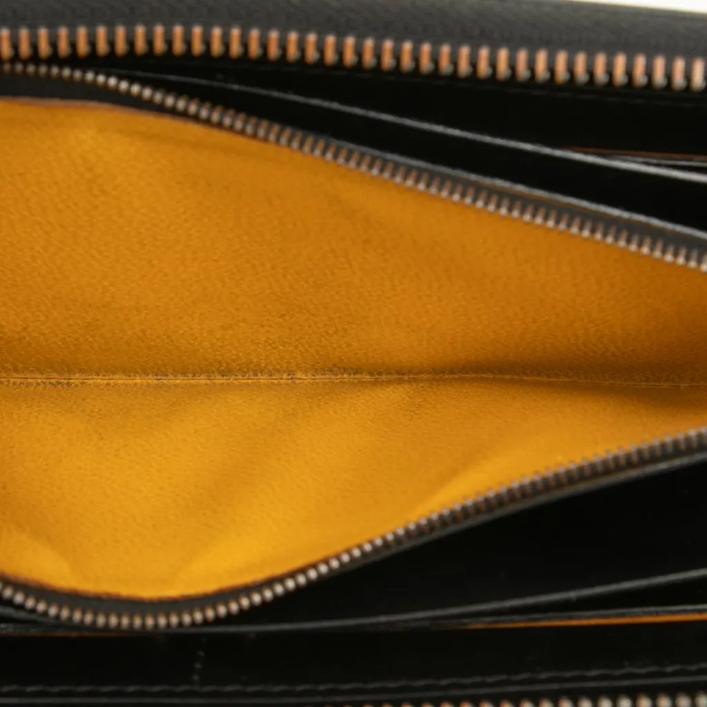 Goyard Goyardine Matignon Zip Around Wallet GM Black Very good - Model View
