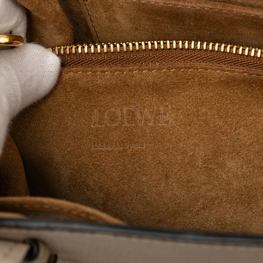 LOEWE Small Leather Gate Top Handle Satchel Beige Leather Very good - Box View