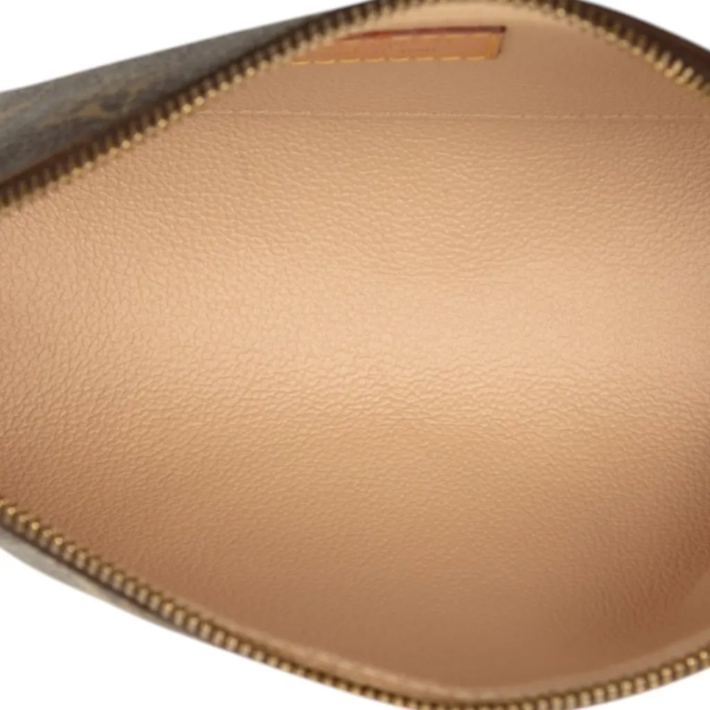 Louis Vuitton Monogram Cosmetic Pouch PM Brown Canvas Very good - Model View