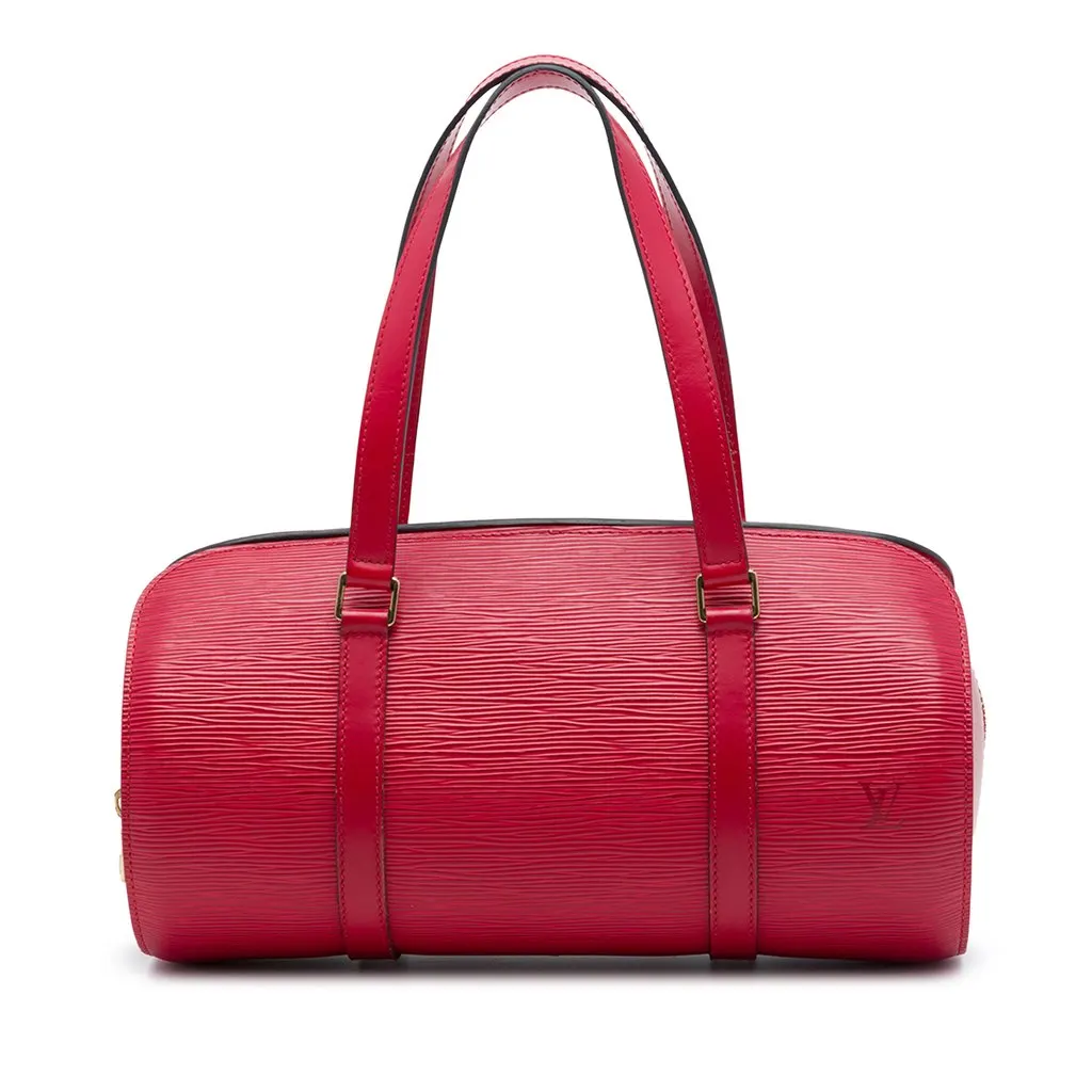 Louis Vuitton Epi Soufflot Red Leather Very good - Front View