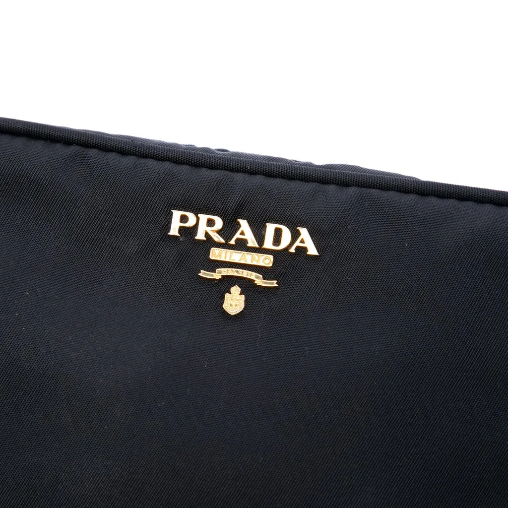 Prada Mini Tessuto Camera Bag Black Very good - Box View