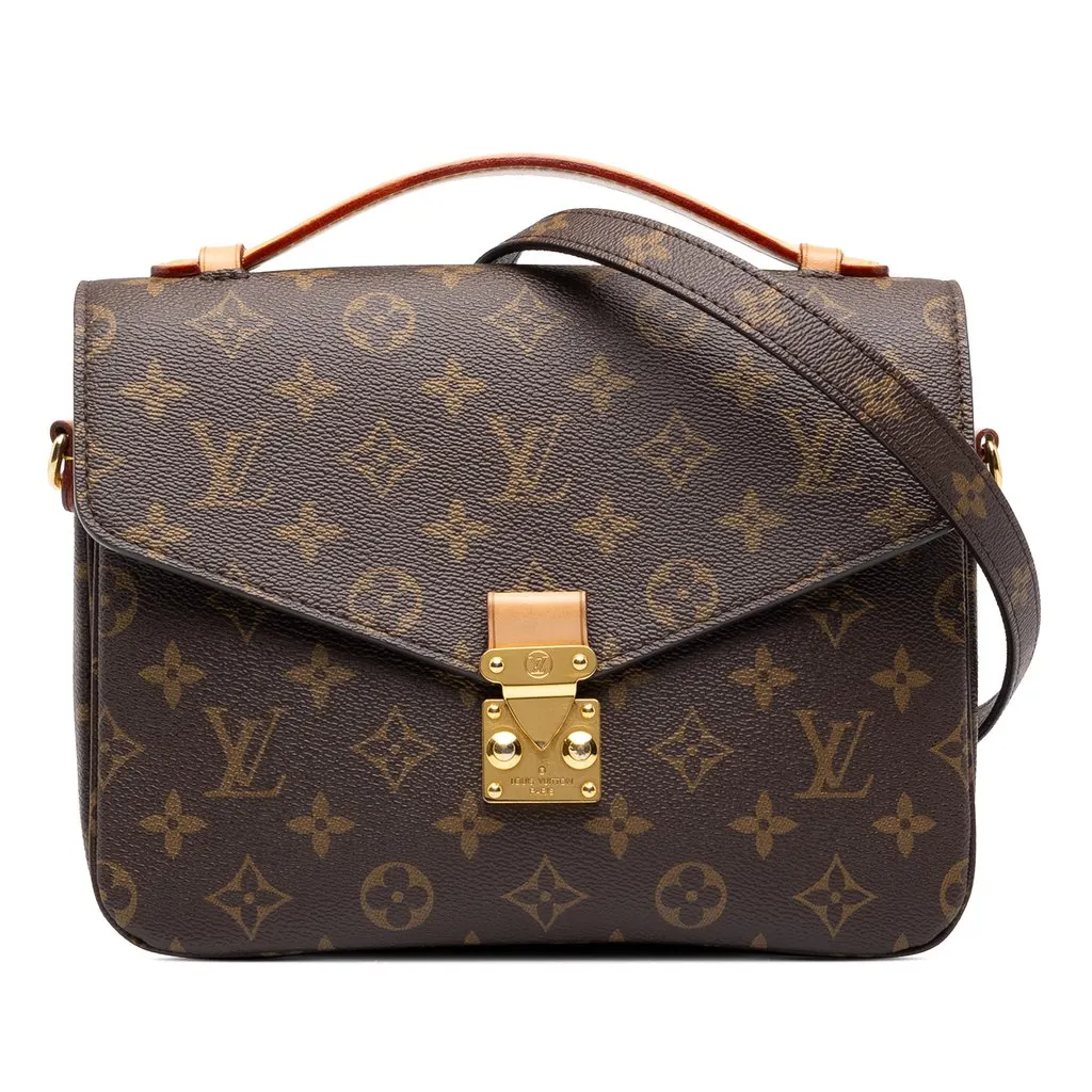 Louis Vuitton Monogram Pochette Metis Brown Canvas Very good - Front View
