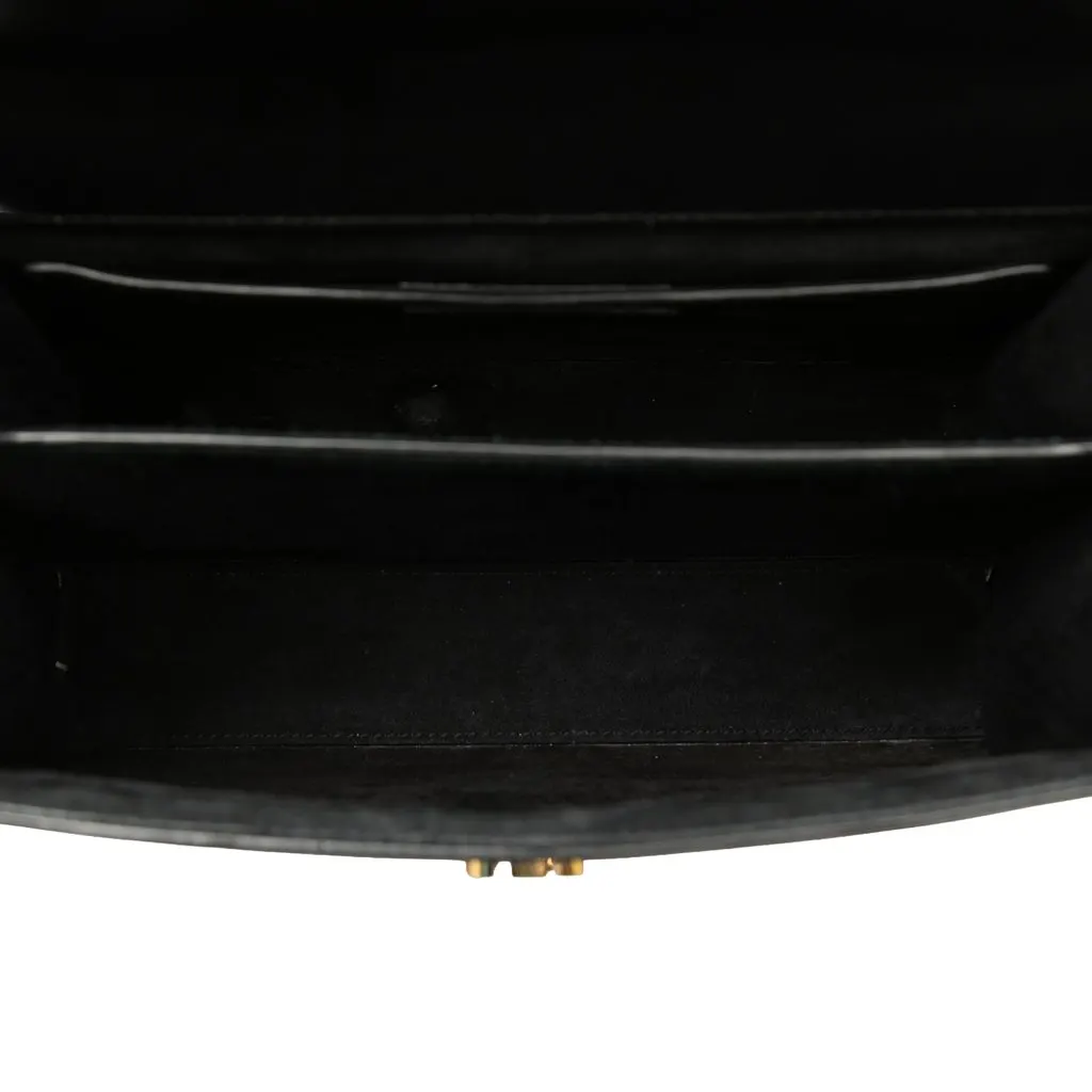 Saint Laurent Medium Canvas Cassandra Top Handle Bag Black Very good - Model View