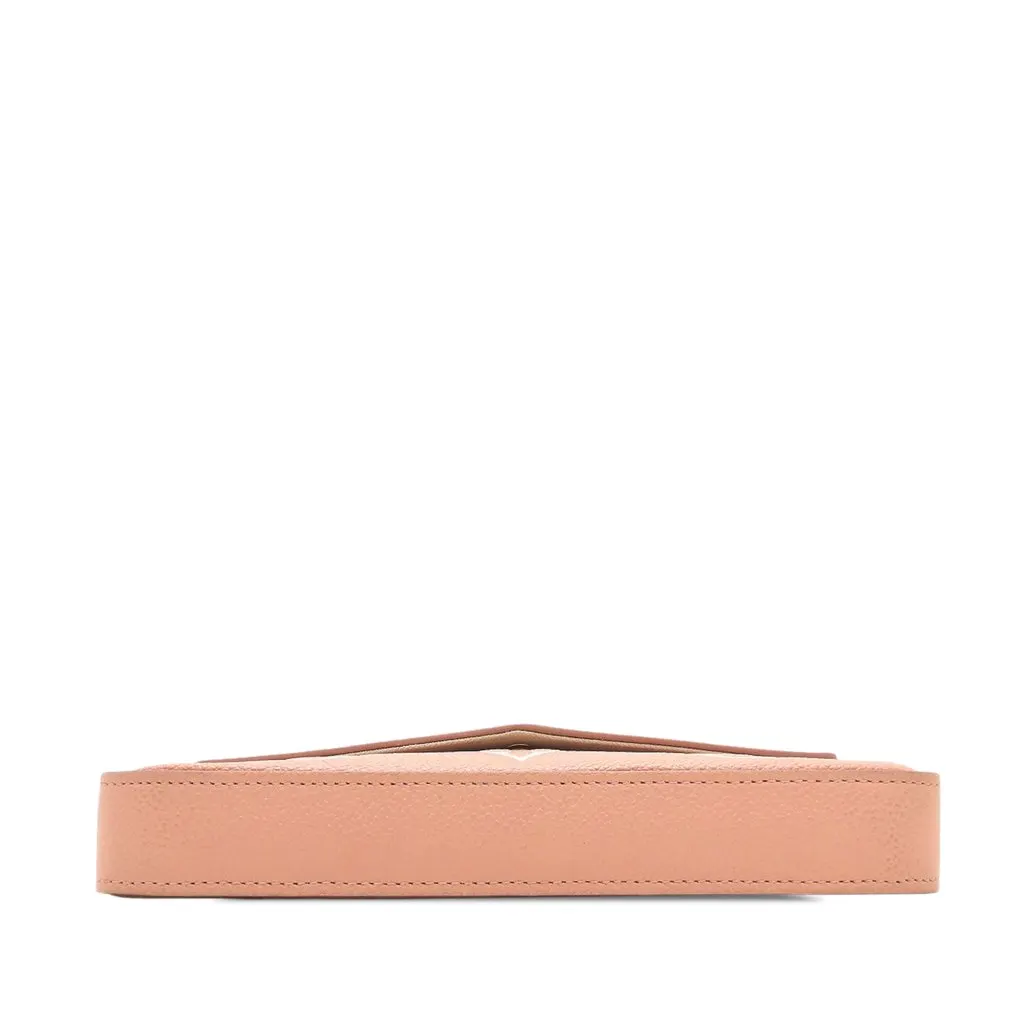 Louis Vuitton Bicolor Monogram Empreinte Pochette Felicie Pink Leather Very good - Back View