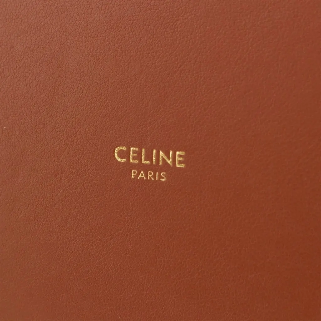 Celine Medium Canvas Bucket 16 Brown Very good - Box View