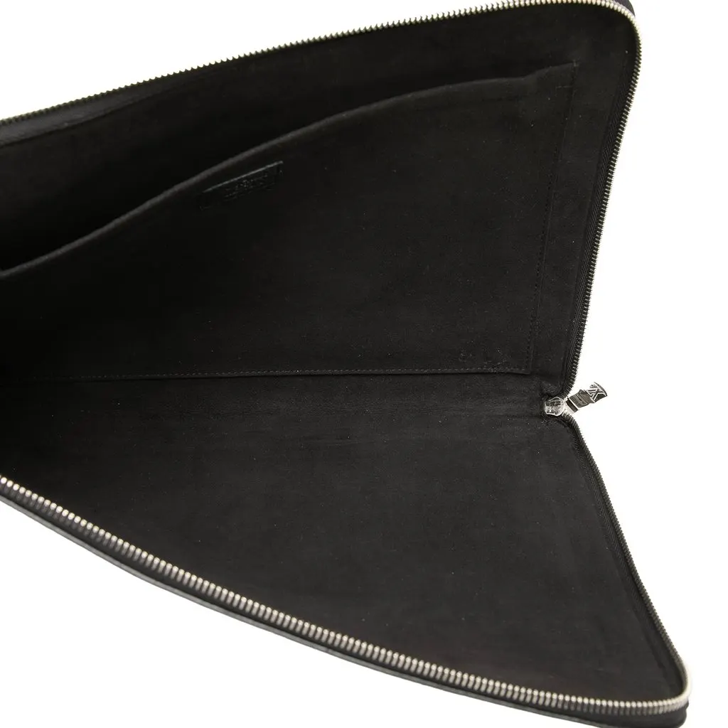 Louis Vuitton Taurillon Pochette Jour GM Black Leather Good - Model View