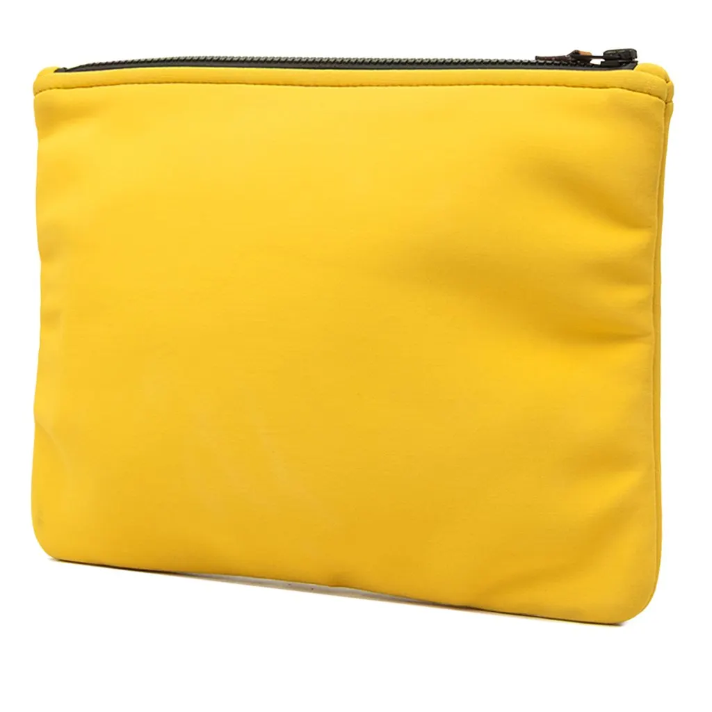 Hermès Medium Neoprene Neobain Case Yellow Polyester Very good - Back View