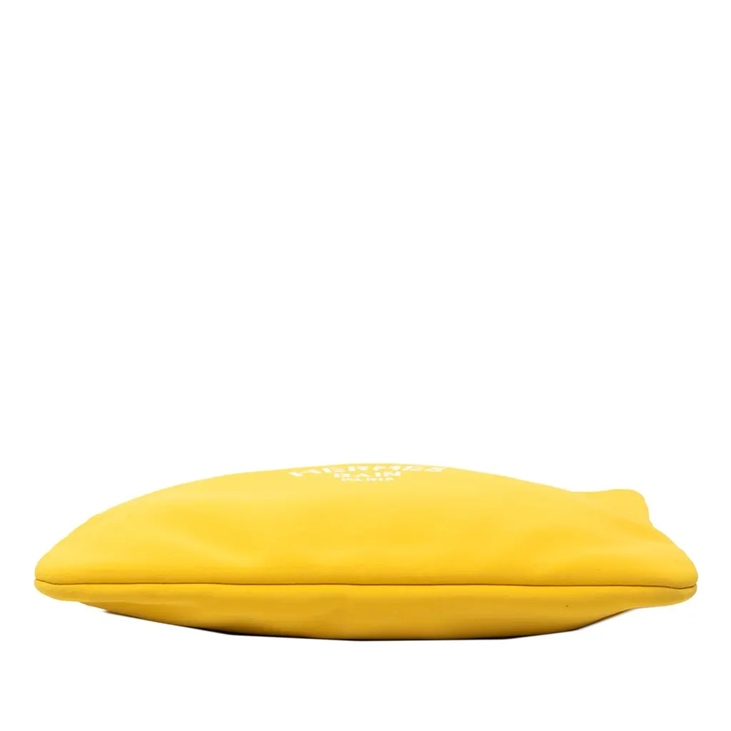 Hermès Medium Neoprene Neobain Case Yellow Polyester Very good - Inside View