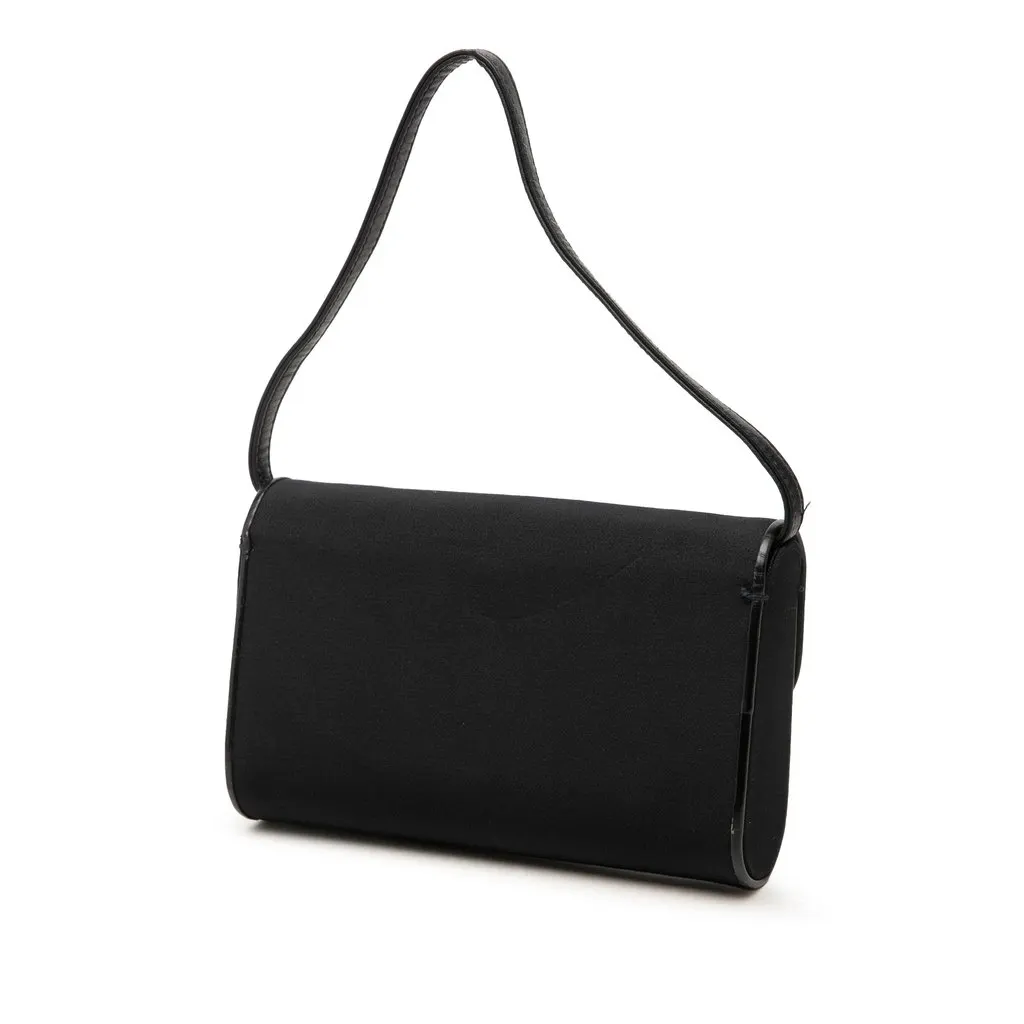 Gucci Canvas Interlocking G Chain Shoulder Bag Black Very good - Back View