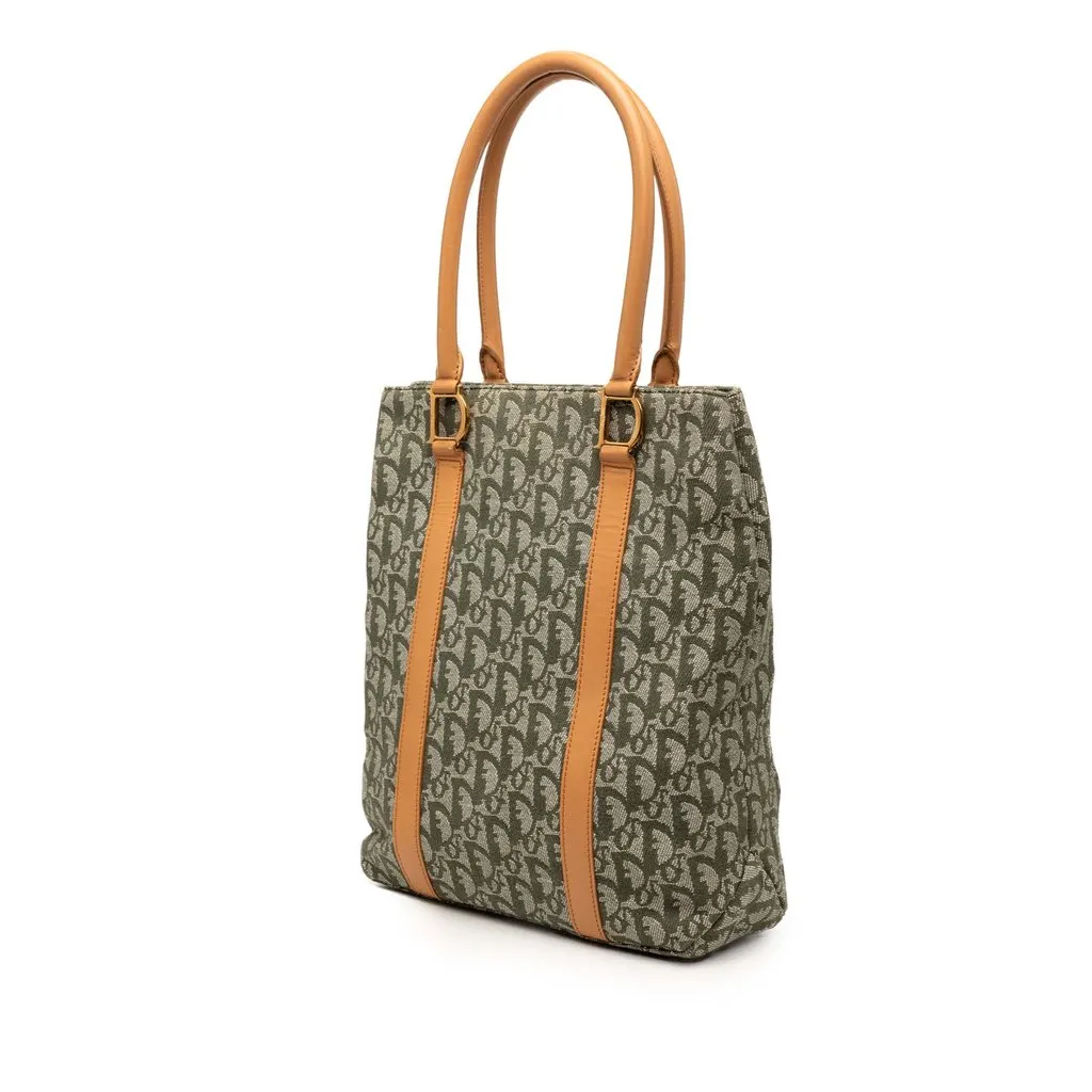 Dior Diorissimo Trotter Canvas Tote Green Very good - Back View