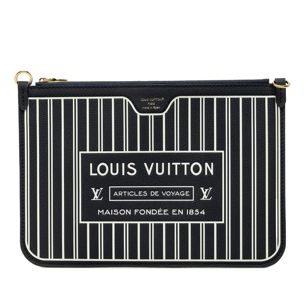 Louis Vuitton Calfskin Neverfull Inside Out MM Pouch