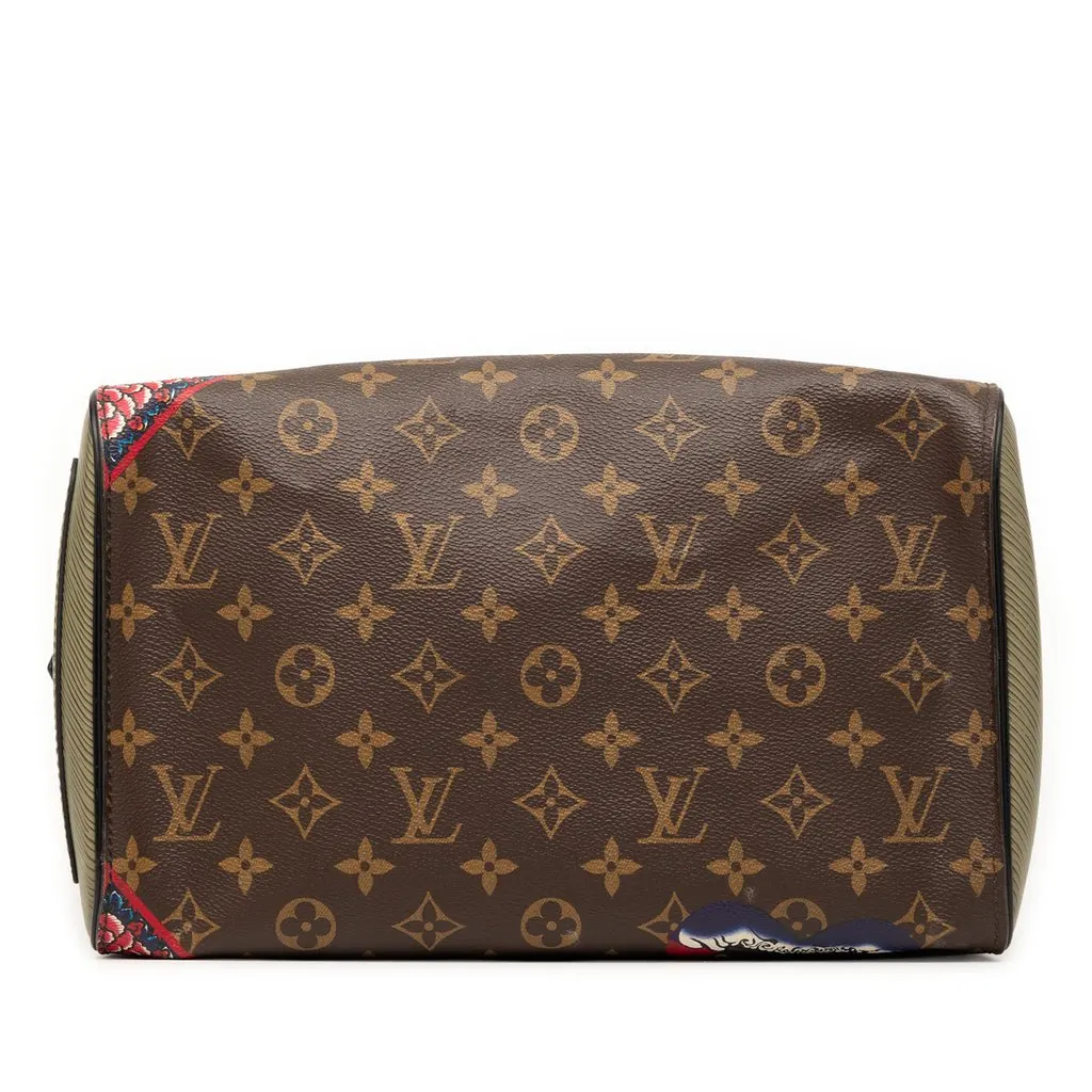 Louis Vuitton Monogram Kabuki Speedy  30 Brown Very good - Inside View