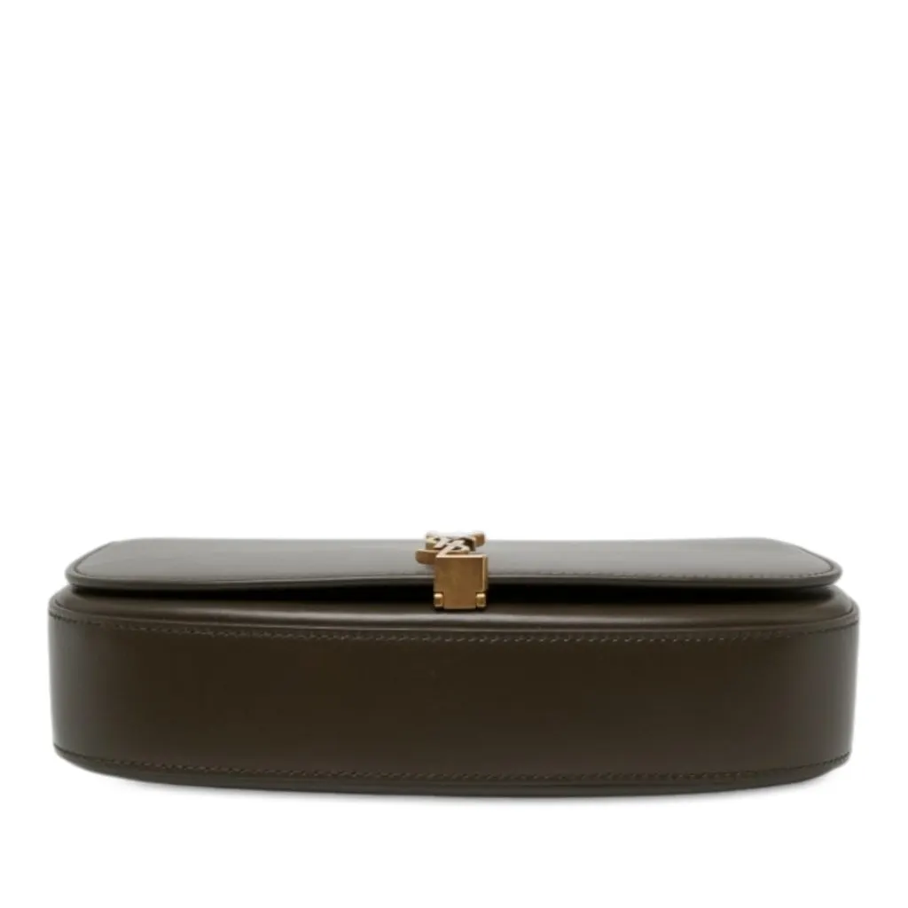 Saint Laurent Mini Calfskin Monogram Voltaire Shoulder Bag Brown Leather Very good - Inside View