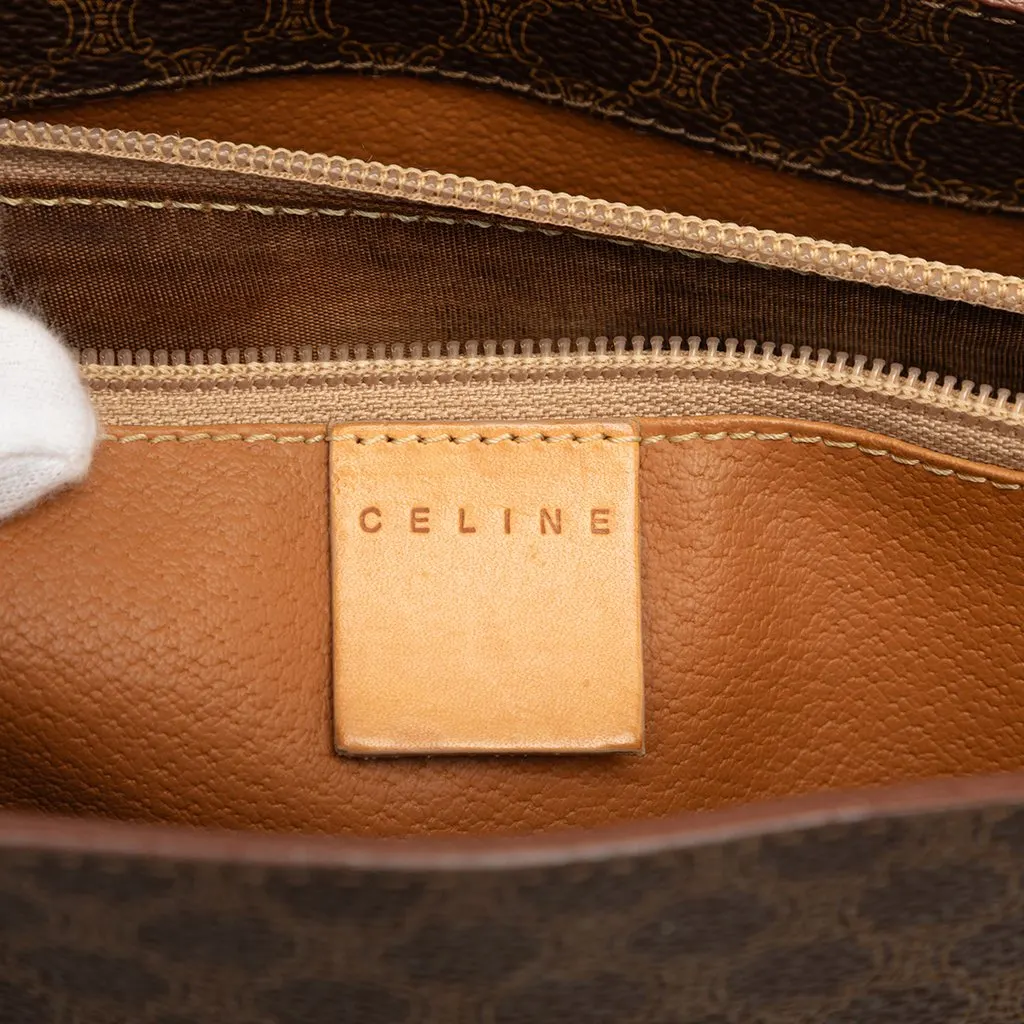 Celine Macadam Coated Canvas Tote Brown Canvas Good - Box View
