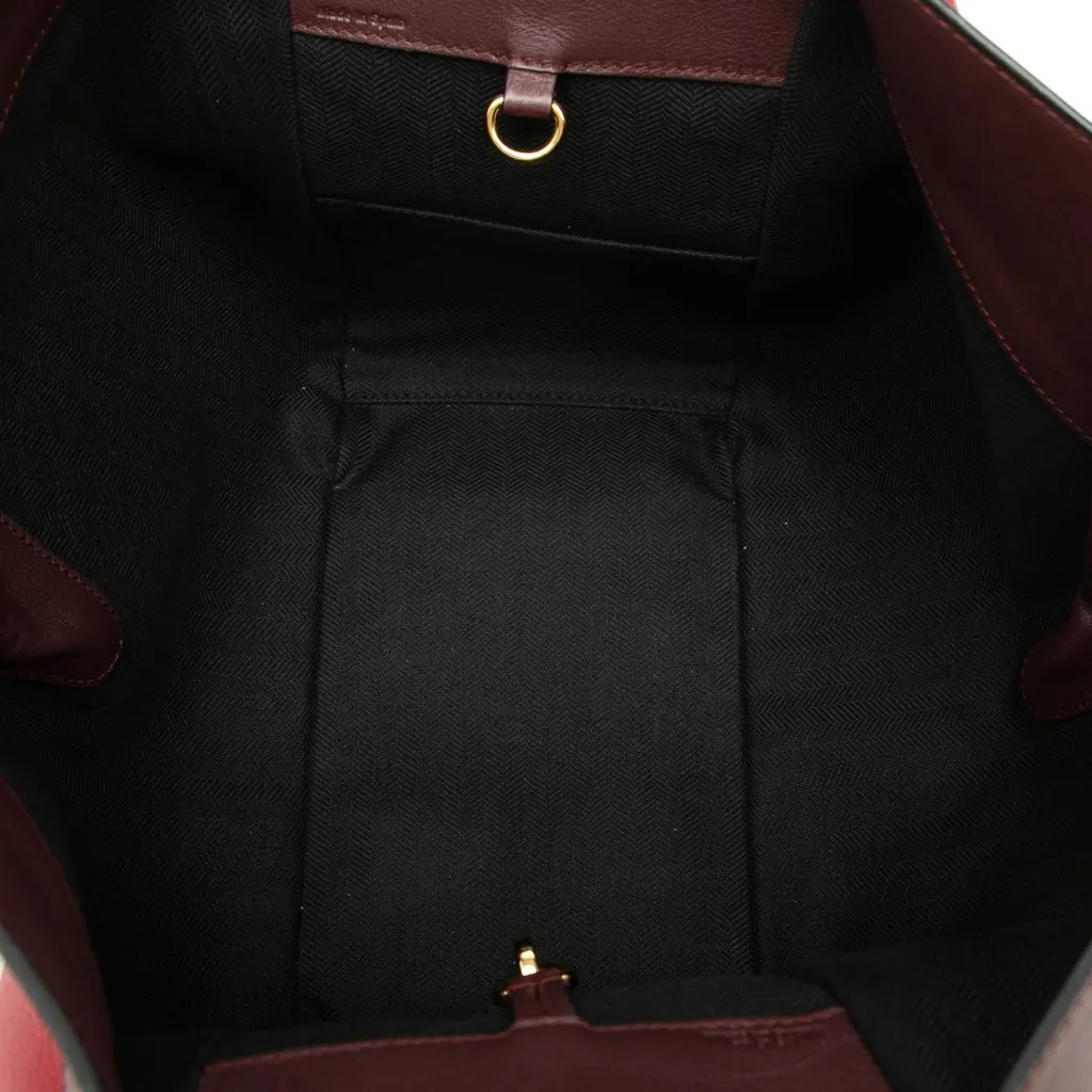 Loewe Small Bicolor Calfskin Hammock Bag Red Leather Very good - Model View