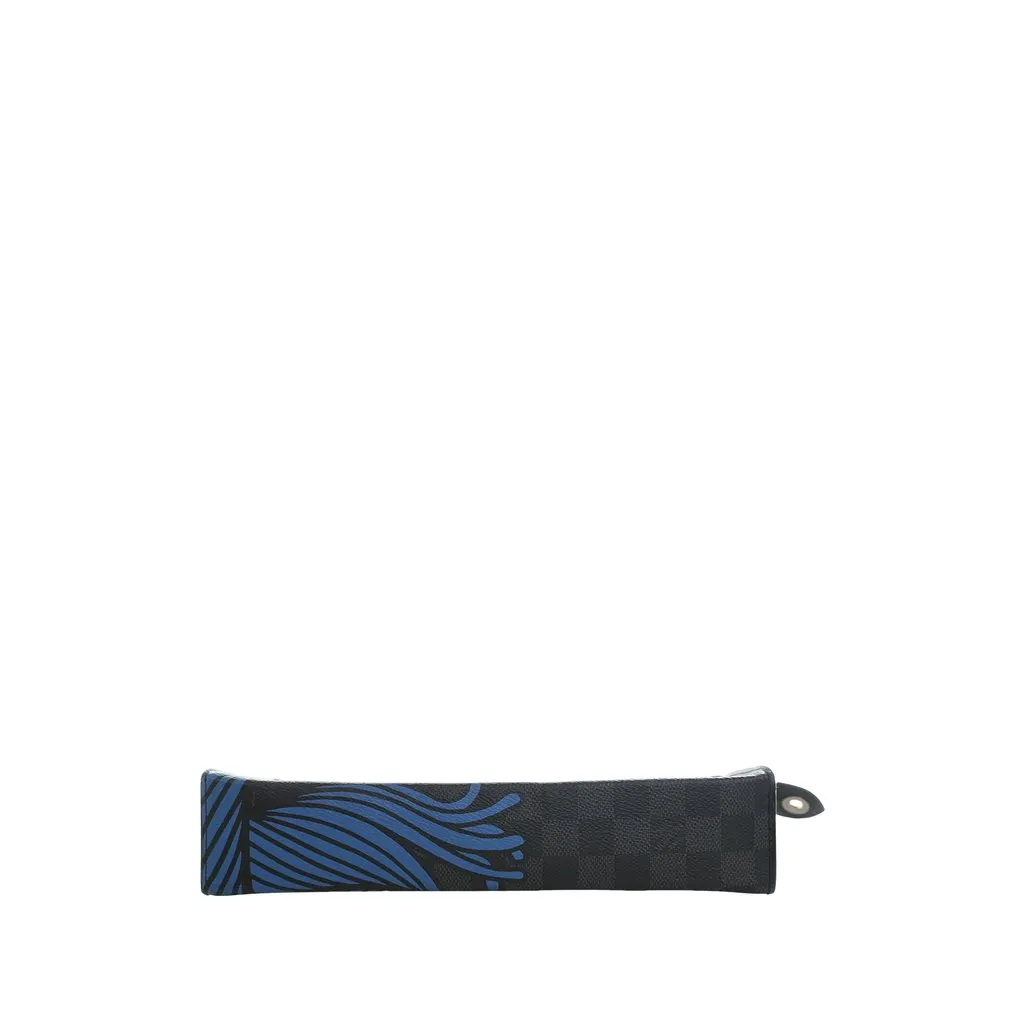 Louis Vuitton Christopher Nemeth Damier Graphite Pochette Voyage Rope MM Blue Very good - Inside View