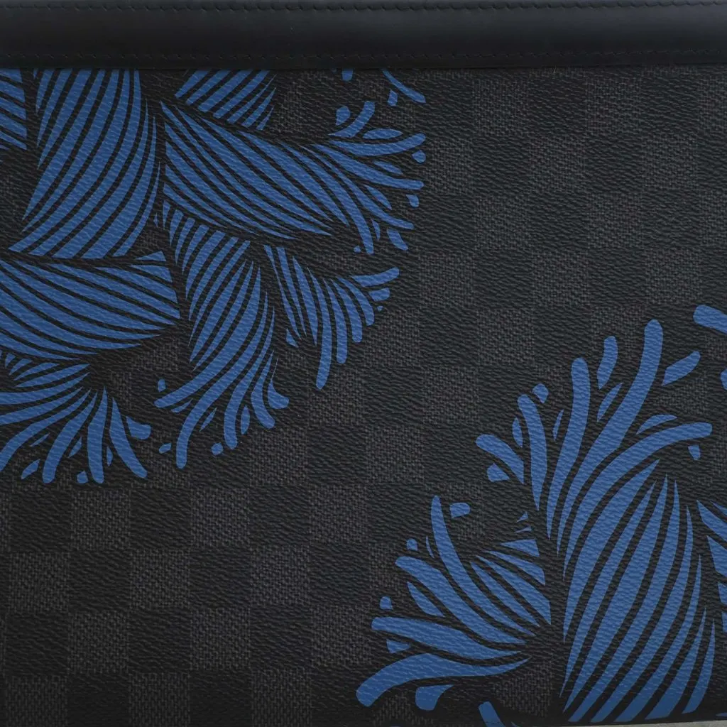 Louis Vuitton Christopher Nemeth Damier Graphite Pochette Voyage Rope MM Blue Very good - Box View