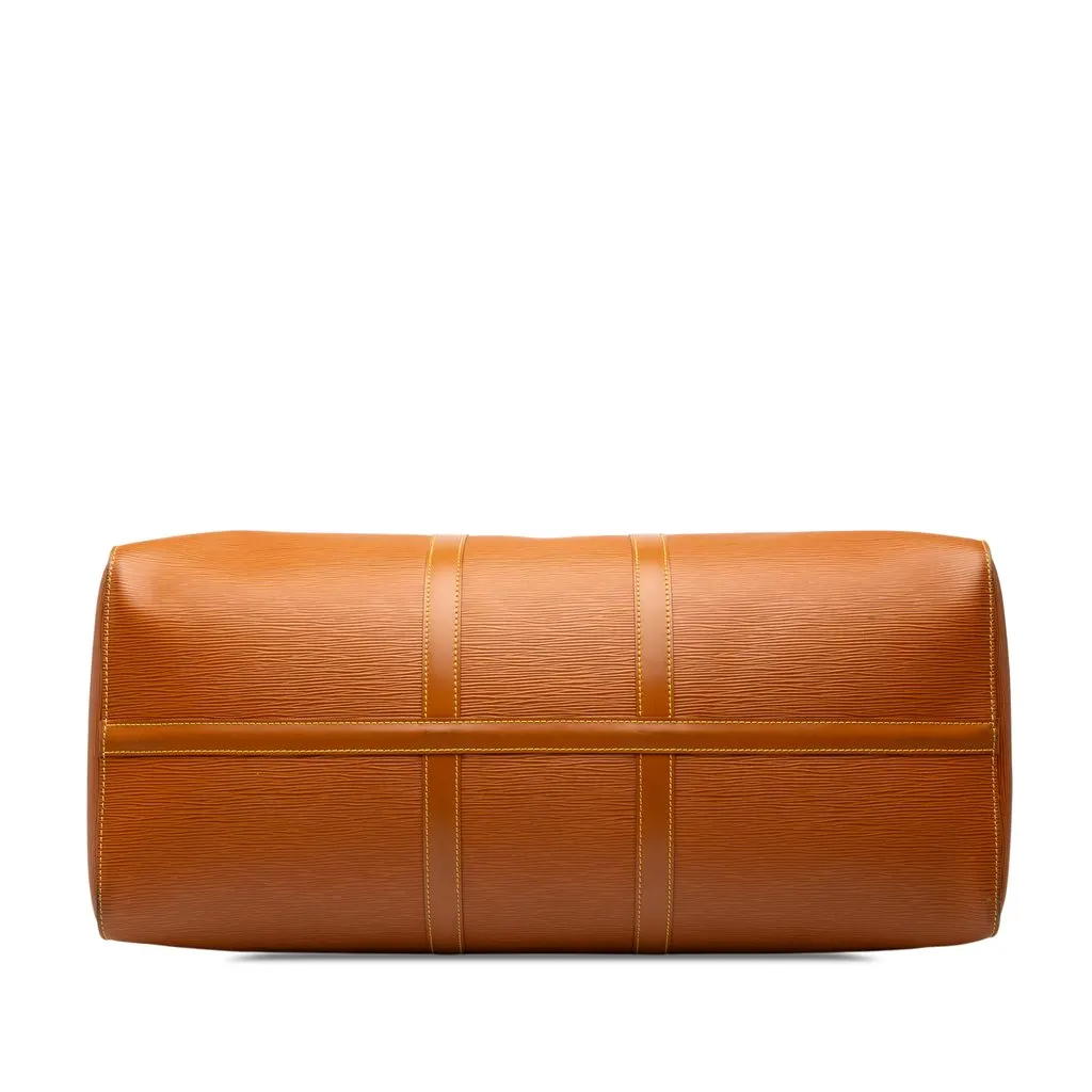 Louis Vuitton Epi Keepall 55 Brown Leather Good - Inside View